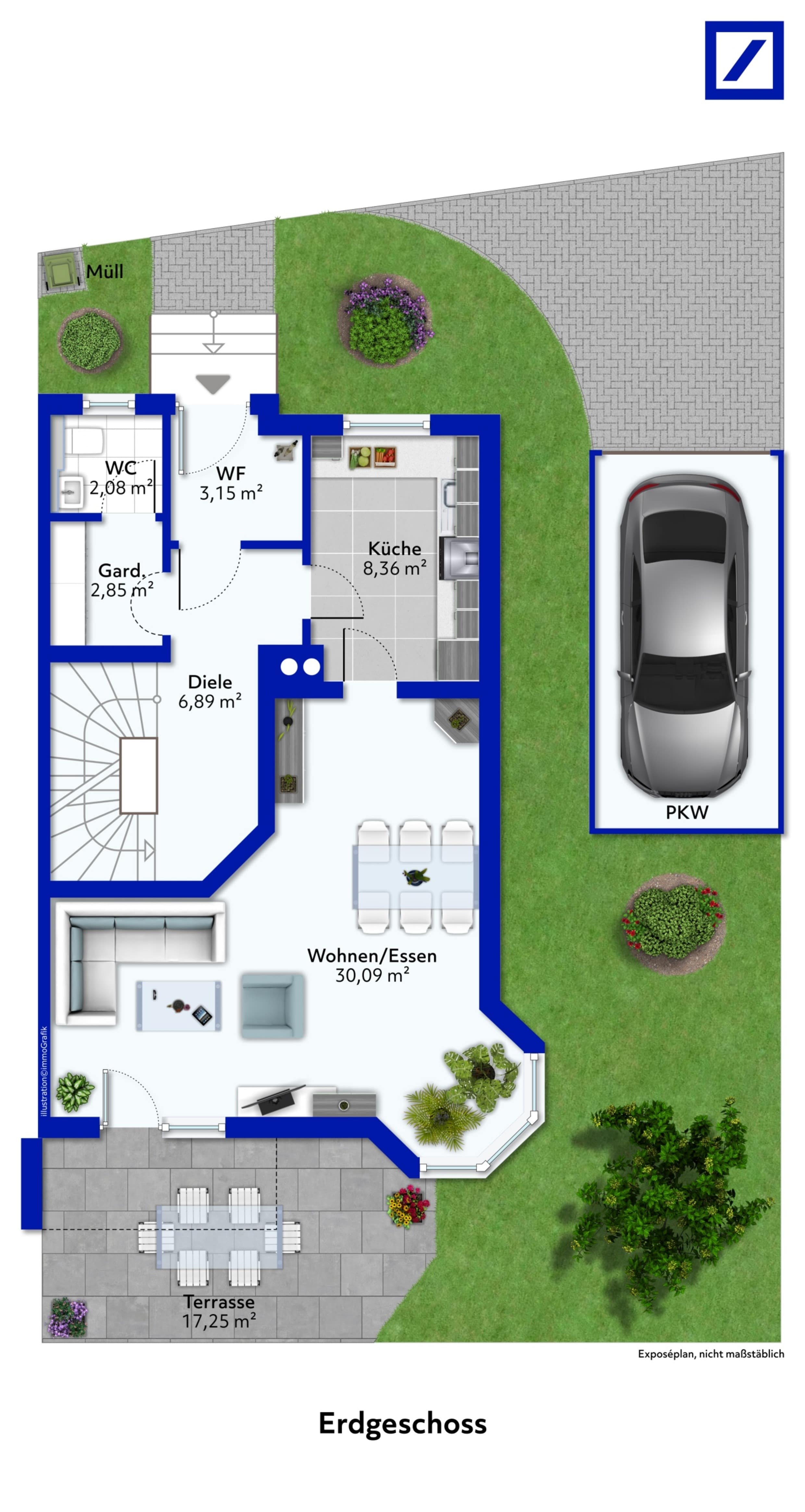 Doppelhaushälfte zum Kauf 695.000 € 5 Zimmer 145 m²<br/>Wohnfläche 322 m²<br/>Grundstück Rosenheim 83024