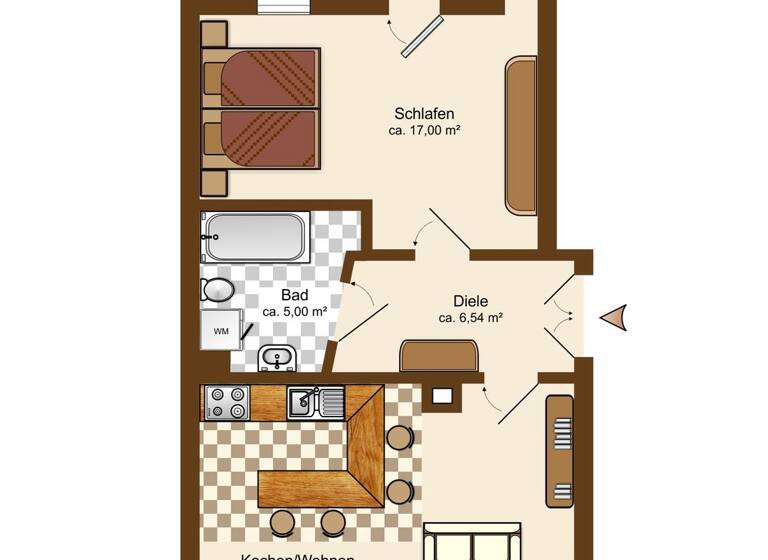Wohnung zum Kauf 139.000 € 2 Zimmer 60 m² Karl-Ferlemann-Straße 54 Altlindenau Leipzig 04177