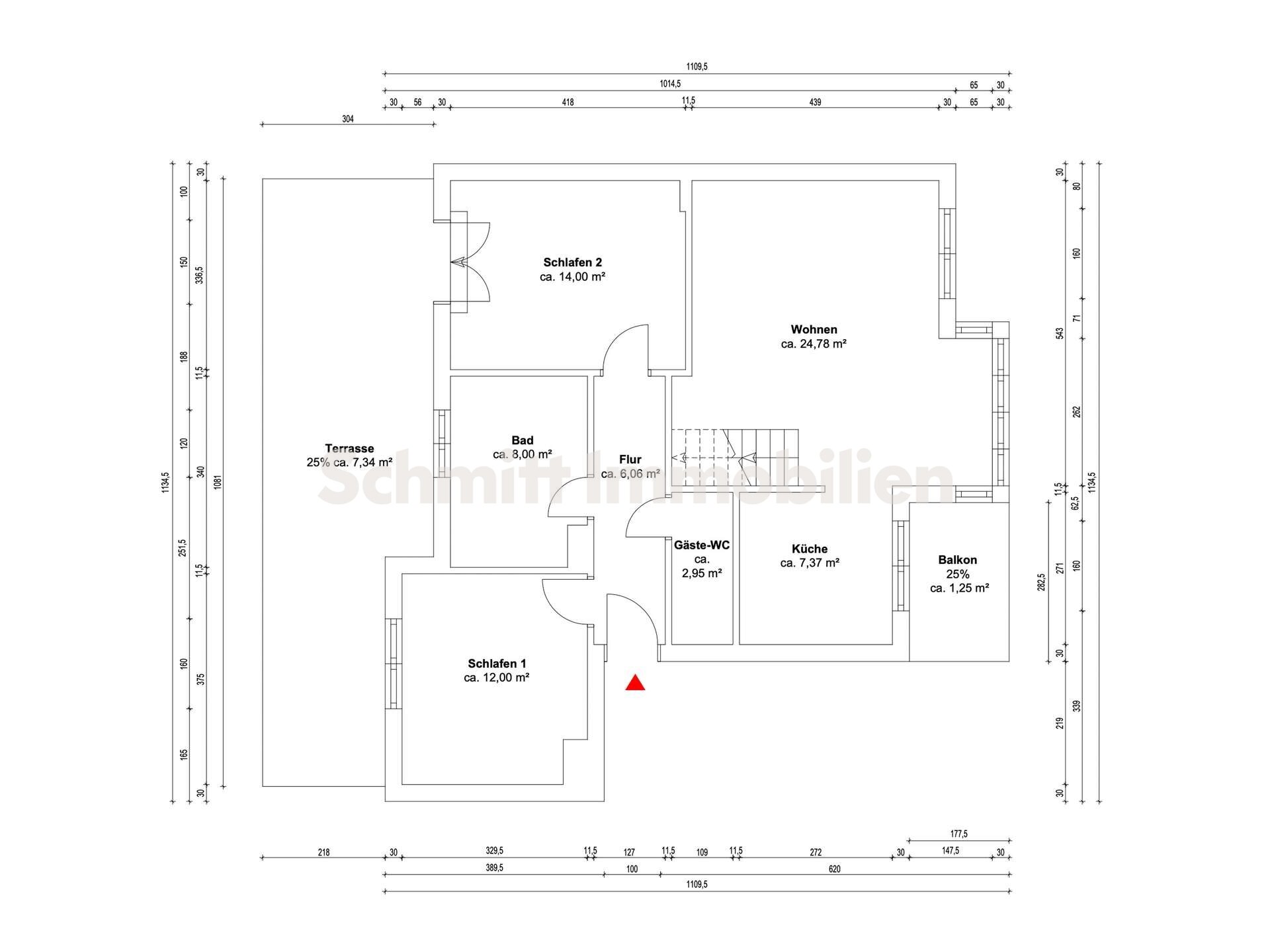 Maisonette zum Kauf 445.000 € 4 Zimmer 111,6 m²<br/>Wohnfläche 4.<br/>Geschoss Niederrad Frankfurt am Main 60528