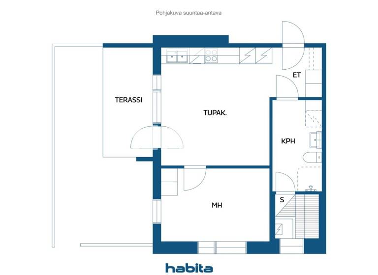 Wohnung zum Kauf 74.000 € 2 Zimmer 42,5 m² 1. Geschoss Viirinkankaantie 6 Rovaniemi 96300