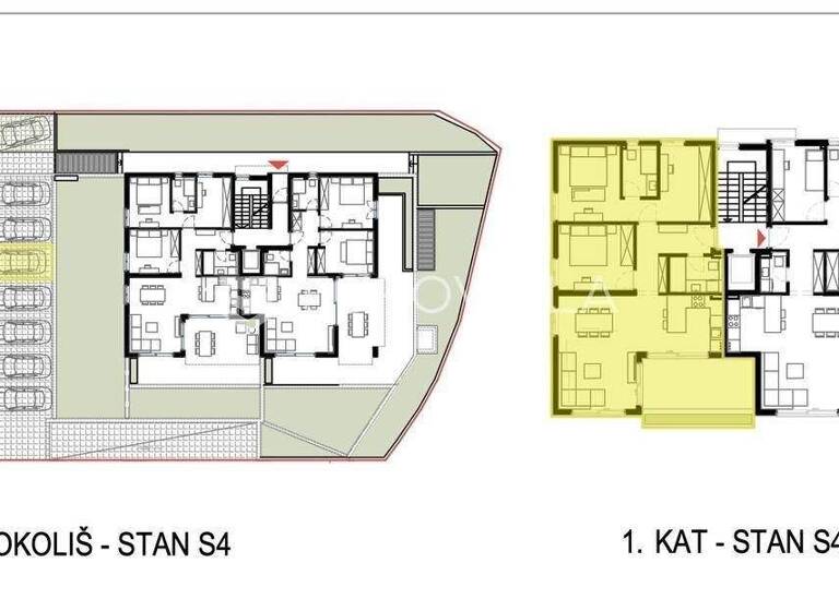Wohnung zum Kauf 377.390 € 3 Zimmer 95 m² 1. Geschoss Kastel Stari Kastela
