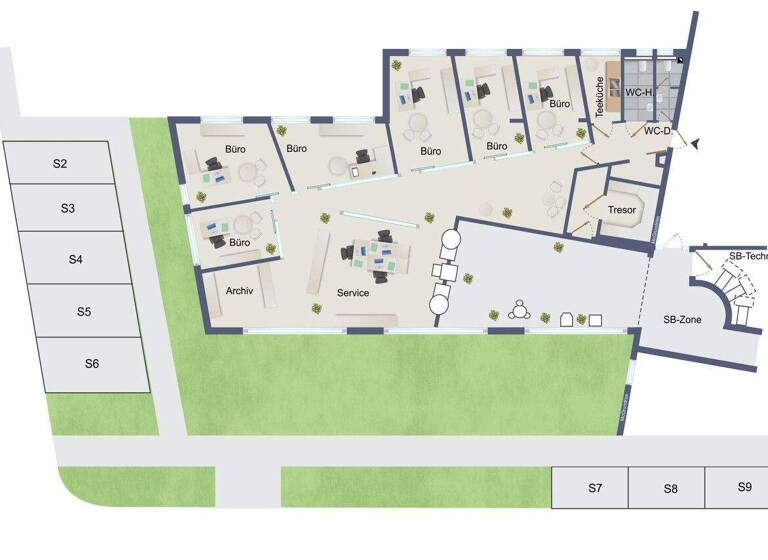 Bürofläche zum Kauf provisionsfrei 550.000 € 286 m² Bürofläche Leopoldshafen Eggenstein-Leopoldshafen / Leopoldshafen 76344