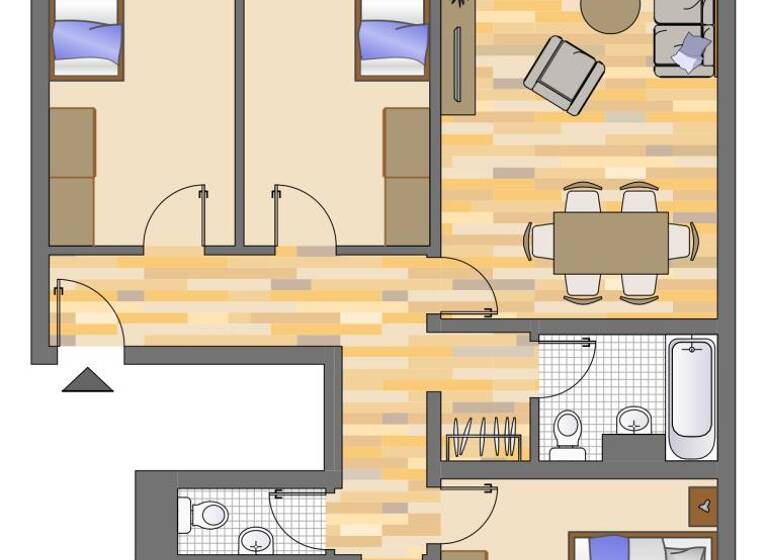 Wohnung zur Miete 889 € 4 Zimmer 88,2 m² 1. Geschoss frei ab 15.05.2026 Euskirchener Straße 66 Erfttal Neuss 41469