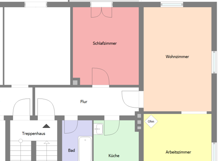 Wohnung zur Miete 450 € 3 Zimmer 83,2 m² 1. Geschoss Zittau 02763