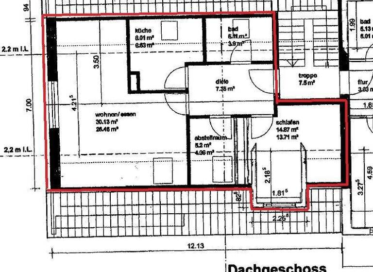 Wohnung zur Miete 890 € 2,5 Zimmer 62,4 m² frei ab 01.04.2026 Donnerschwee Oldenburg 26123