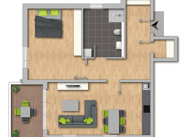 Wohnung zum Kauf provisionsfrei 295.000 € 2 Zimmer 83,3 m² 3. Geschoss frei ab sofort Wanheimerort Duisburg 47055