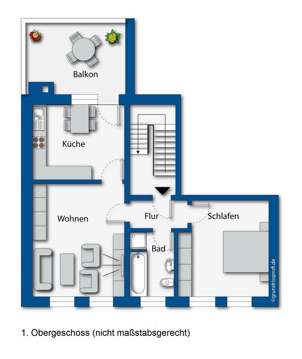 Wohnung zur Miete 550 € 2 Zimmer 65,7 m²<br/>Wohnfläche 1.<br/>Geschoss Plettenberg Plettenberg 58840