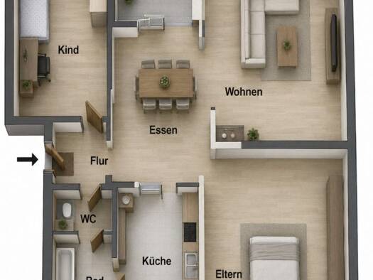 Wohnung zum Kauf 65.000 € 3 Zimmer 71 m² 1. Geschoss Fallingbostel Bad Fallingbostel 29683