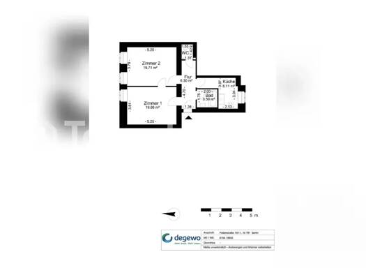 Wohnung zur Miete Tauschwohnung 640 € 2 Zimmer 60 m² 4. Geschoss Mariendorf Berlin 10781