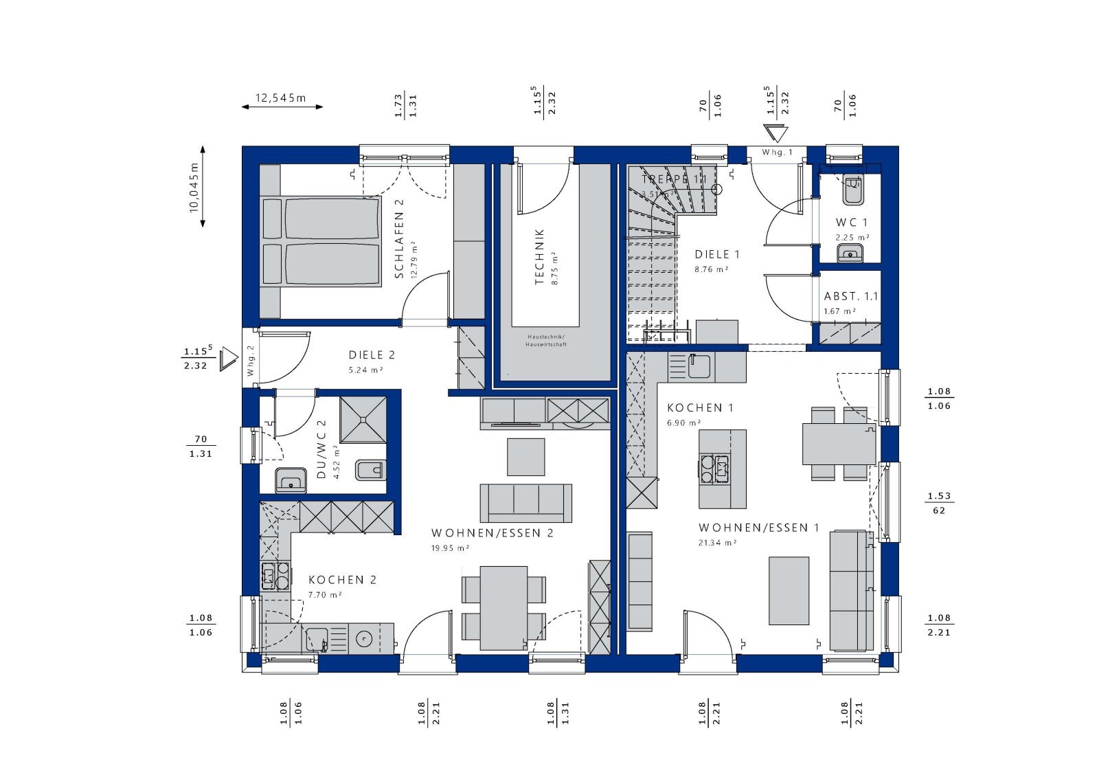 Mehrfamilienhaus zum Kauf 648.803 € 6,5 Zimmer 207 m²<br/>Wohnfläche 500 m²<br/>Grundstück Hardt 78739