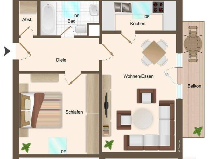 Wohnung zum Kauf 239.500 € 2 Zimmer 75 m² 2. Geschoss Schwabmünchen 86830