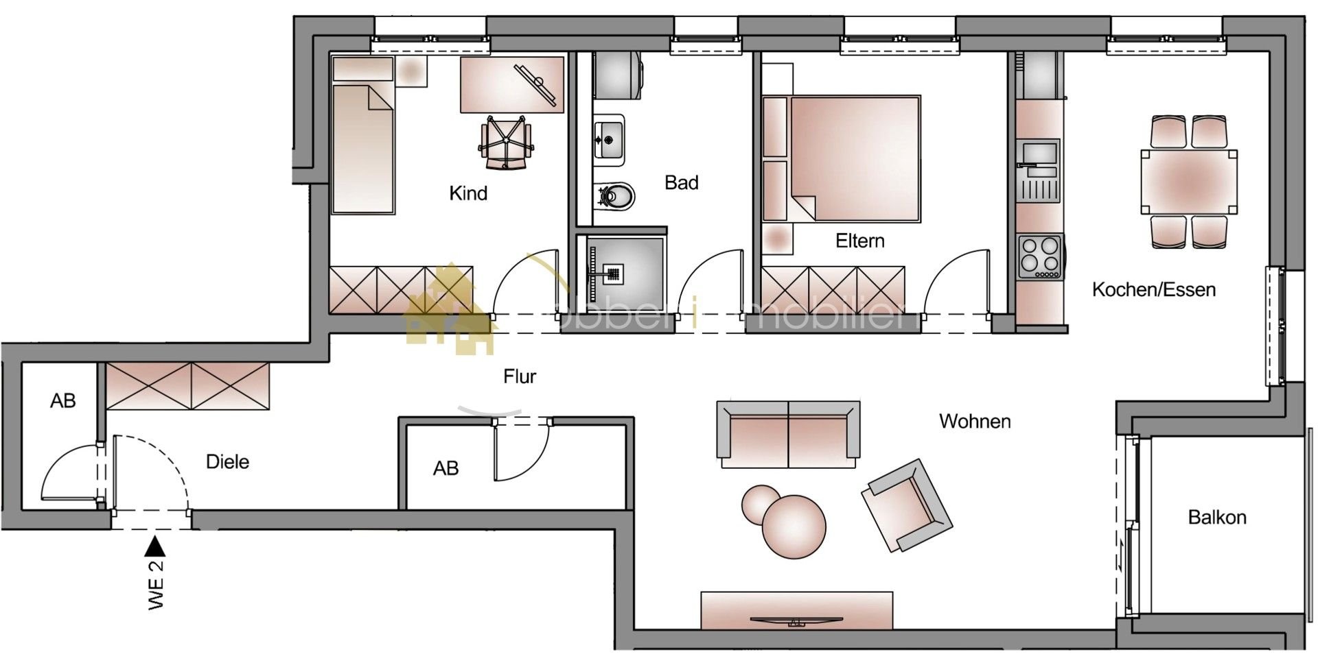 Wohnung zum Kauf 376.100 € 3,5 Zimmer 79,2 m²<br/>Wohnfläche 3.<br/>Geschoss Lorestraße 8 Dinkelsbühl Dinkelsbühl 91550