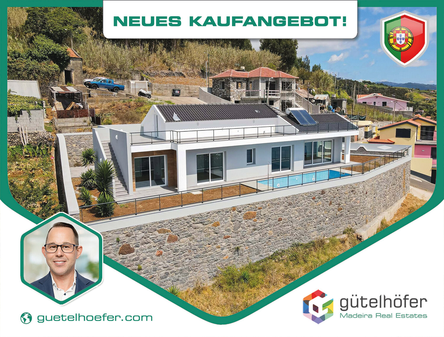 Einfamilienhaus zum Kauf 950.000 € 4 Zimmer 155 m²<br/>Wohnfläche 592 m²<br/>Grundstück Calheta 9360 - 55