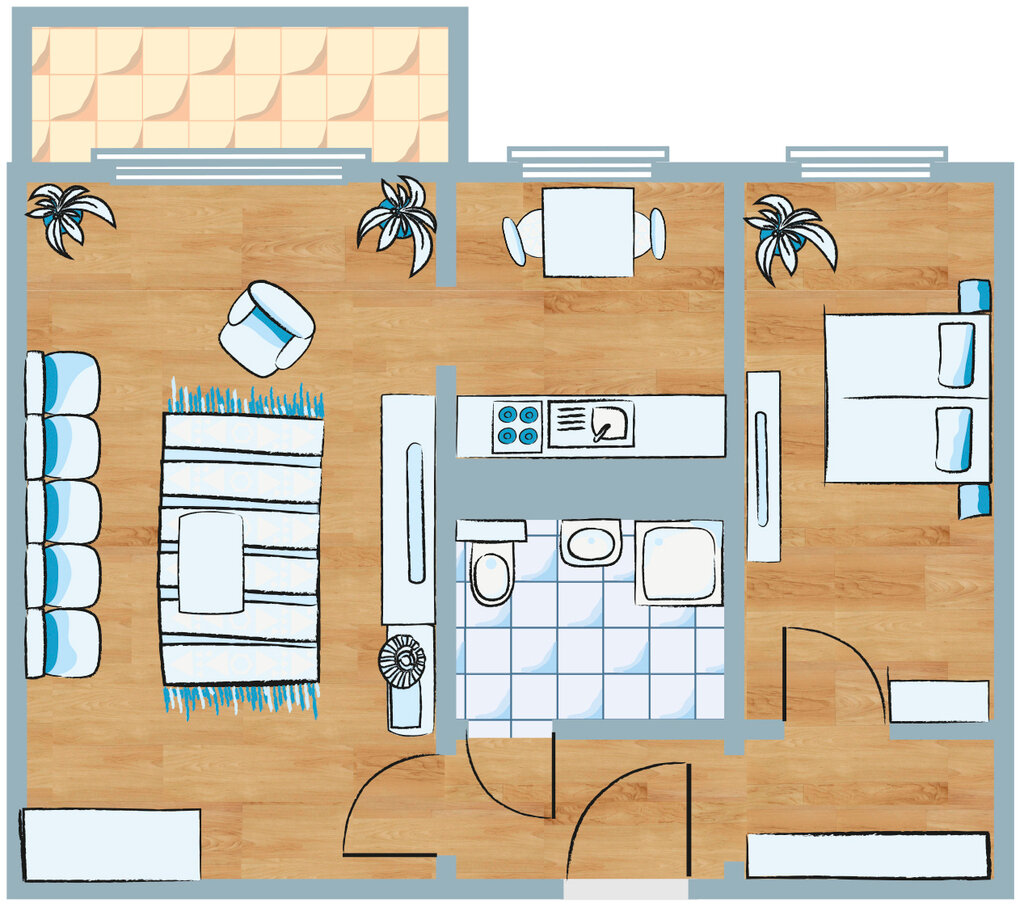 Wohnung zur Miete 272 € 2 Zimmer 47,7 m²<br/>Wohnfläche 1.<br/>Geschoss 01.03.2025<br/>Verfügbarkeit Max-Herm-Straße 2 Hohenstücken Brandenburg 14772