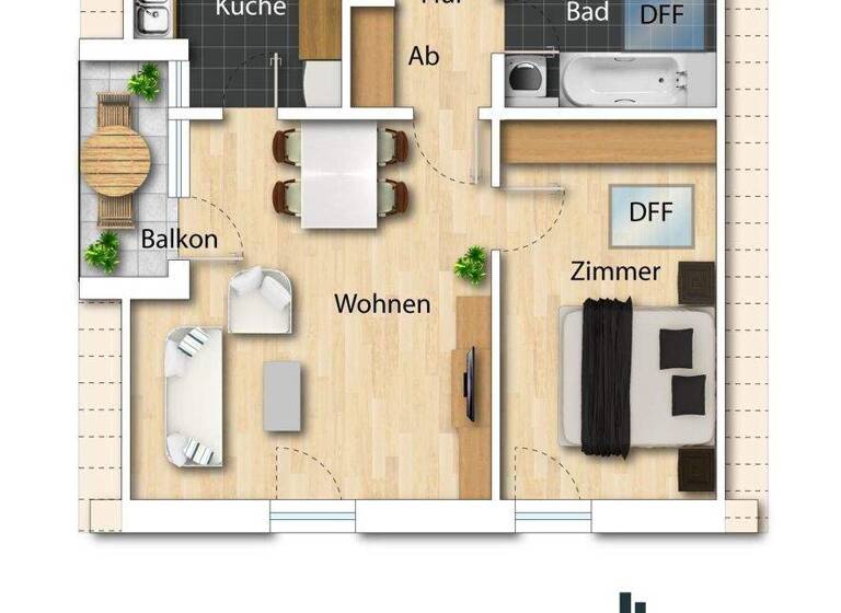 Wohnung zur Miete 590 € 2 Zimmer 53,8 m² frei ab sofort Sünching 93104