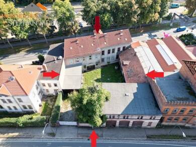 Mehrfamilienhaus zum Kauf als Kapitalanlage geeignet 135.000 € 11 Zimmer 242 m² 829 m² Grundstück Am Saaldamm 1 Zentrum Rudolstadt 07407