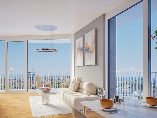 Wohnung zum Kauf - Erstbezug provisionsfrei 405.600 € 2 Zimmer 51,1 m² 2. Geschoss Am Briel 53 Petershausen Konstanz 78467