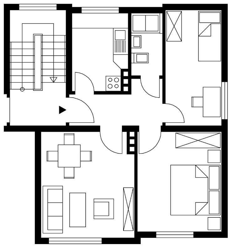 Wohnung zur Miete 398 € 3 Zimmer 52,2 m²<br/>Wohnfläche 1.<br/>Geschoss 16.12.2024<br/>Verfügbarkeit Adalbert-Stifter-Straße 18 Ziehers - Süd Fulda 36043