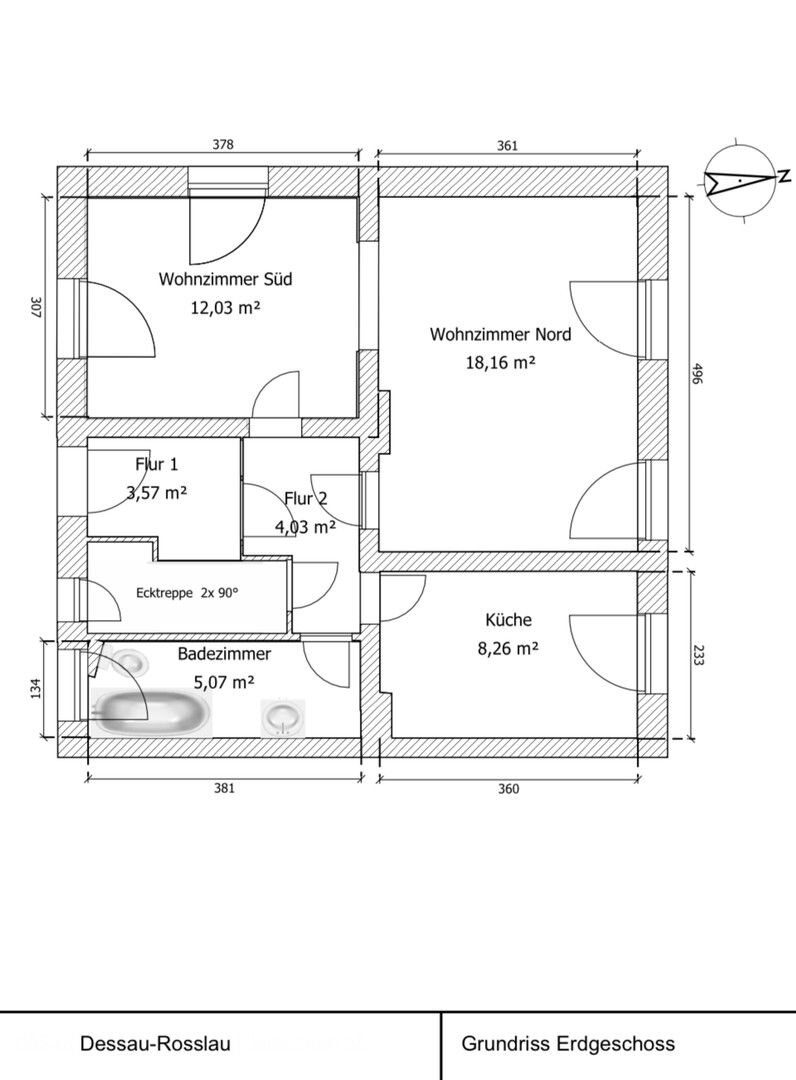 Doppelhaushälfte zum Kauf provisionsfrei 199.000 € 4 Zimmer 90 m²<br/>Wohnfläche 468 m²<br/>Grundstück Siedlung 102 Dessau-Rosslau 06846