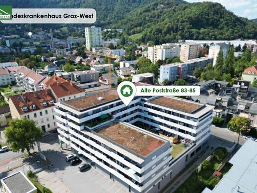 Wohnung zur Miete 878 € 3 Zimmer 67,8 m² 3. Geschoss Alte Poststraße 83-85 Lend Graz 8020
