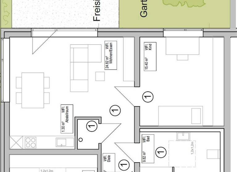 Terrassenwohnung zum Kauf - Erstbezug provisionsfrei 429.000 € 3 Zimmer 78 m² frei ab sofort Ehingen 89584