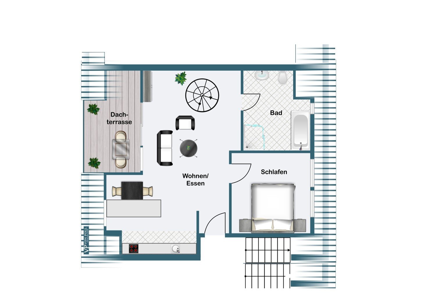 Wohnung zum Kauf 195.000 € 3 Zimmer 92 m²<br/>Wohnfläche 2.<br/>Geschoss Frohnhausen Essen / Frohnhausen 45145