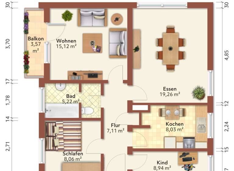 Wohnung zum Kauf 199.000 € 4 Zimmer 73,6 m²<br/>Wohnfläche Ahrweiler Bad Neuenahr-Ahrweiler 53474