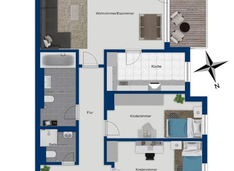 Wohnung zum Kauf 798.000 € 4 Zimmer 91,6 m² 2. Geschoss frei ab sofort Laim München 80687