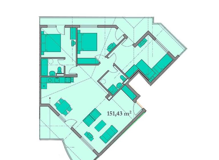 Wohnung zum Kauf 265.000 € 4 Zimmer 176,4 m² 5. Geschoss Sveti Vlas 8256
