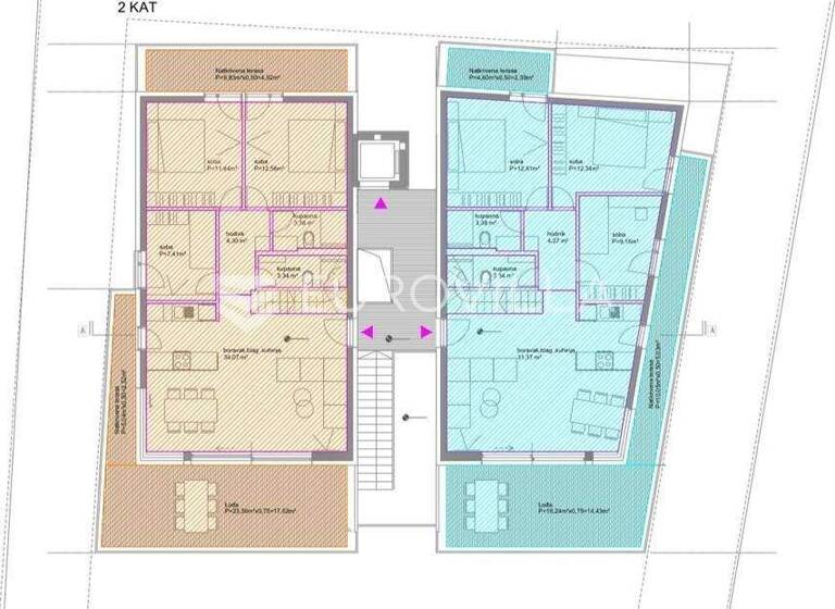 Wohnung zum Kauf 630.180 € 3 Zimmer 140 m² 2. Geschoss Diklovac Diklo - Puntamika