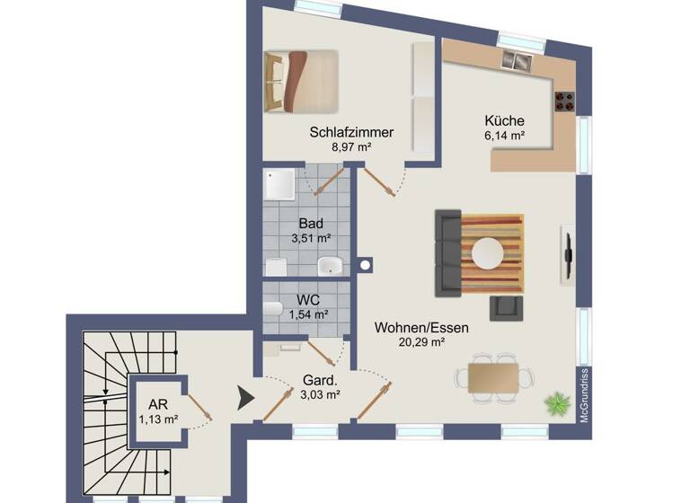Wohnung zum Kauf 219.000 € 45 m² 1. Geschoss Feldkirch 6800