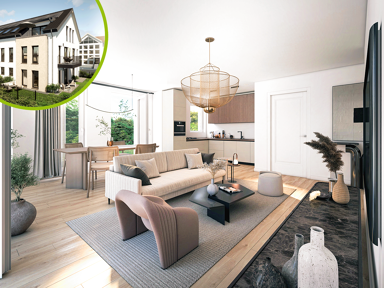 Terrassenwohnung zum Kauf provisionsfrei 329.000 € 2 Zimmer 61,7 m² EG frei ab sofort Schlesierstraße 18 Egelsbach 63329