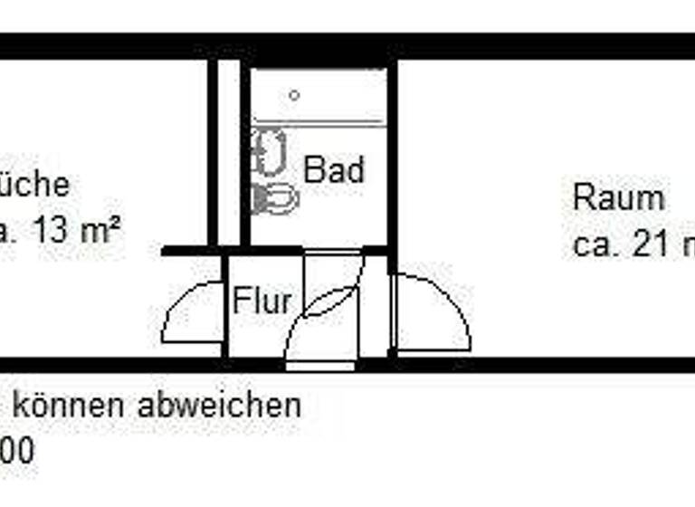 Studio zur Miete 236 € 1 Zimmer 40,6 m² 1. Geschoss frei ab 01.05.2026 Köthener Str. 12 Trotha Halle (Saale) 06118