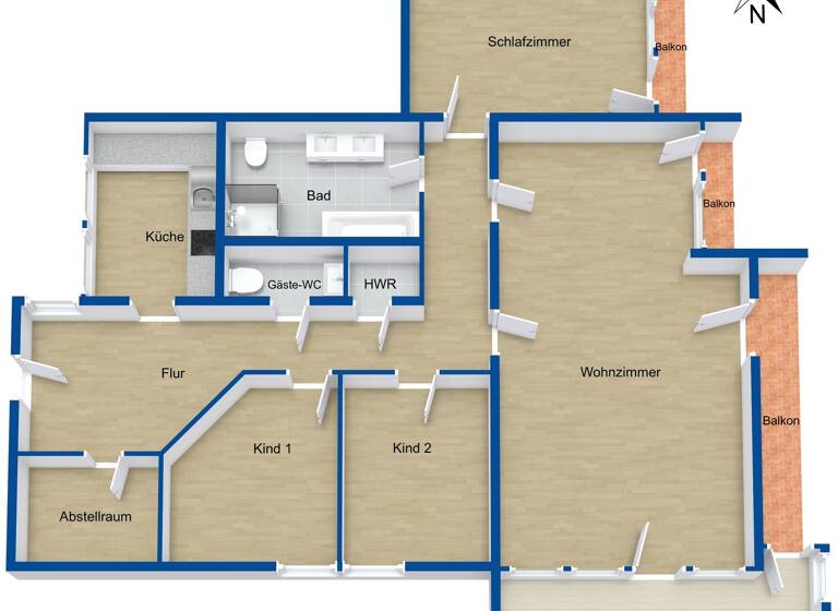 Wohnung zum Kauf 499.000 € 4 Zimmer 137 m² 7. Geschoss Büchenbach Erlangen 91056
