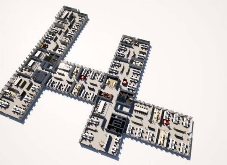 Bürofläche zur Miete provisionsfrei 1.079 m² Bürofläche Südwestpark 10-12 Gebersdorf Nürnberg 90449