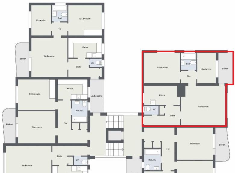 Wohnung zur Miete 699 € 3 Zimmer 73,5 m²<br/>Wohnfläche Gössingstr. 40 Wickeder Feld Dortmund 44319