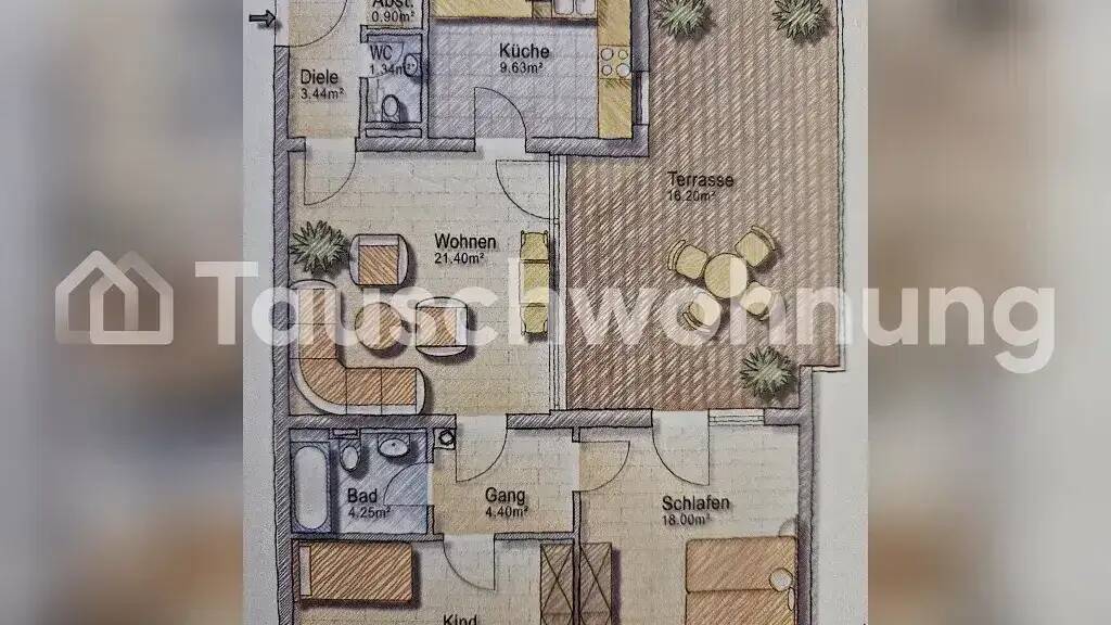 Wohnung zur Miete Tauschwohnung 1.800 € 3 Zimmer 93 m² Ramersdorf-Perlach München 81737