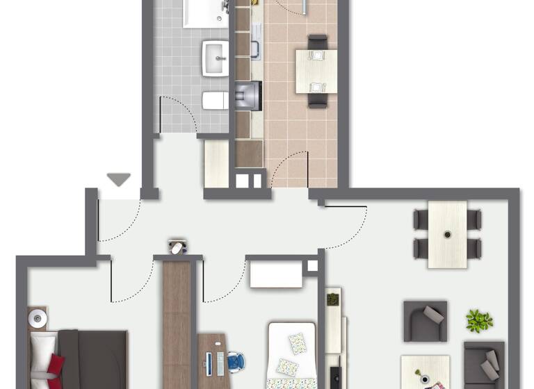 Wohnung zum Kauf 295.000 € 3 Zimmer 65,3 m²<br/>Wohnfläche 2.<br/>Geschoss Erlenstegen Nürnberg 90491
