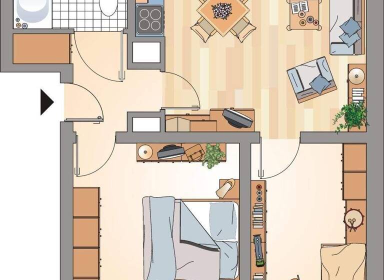 Wohnung zur Miete 379 € 3 Zimmer 47 m² EG frei ab 23.03.2026 Metelener Weg 3 Resser-Mark Gelsenkirchen 45892