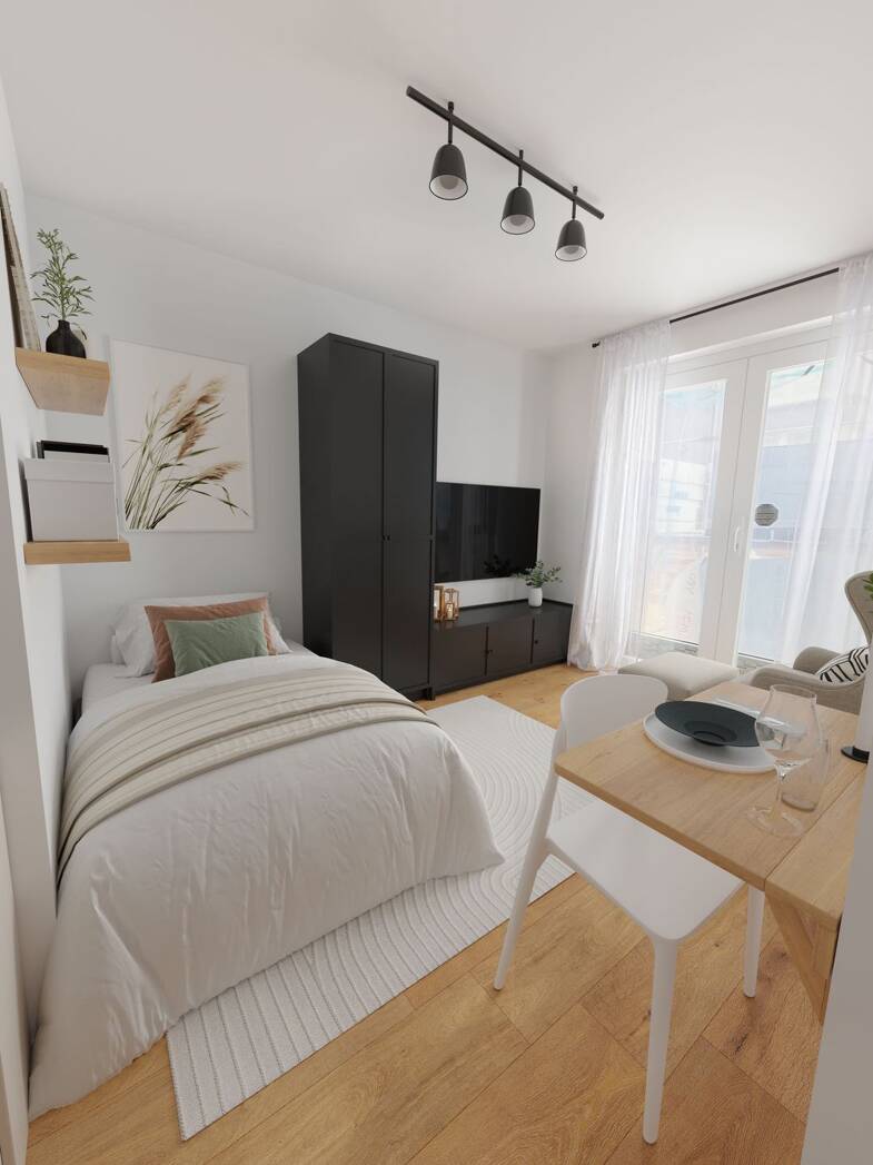 Studio zur Miete - Neubau Wohnen auf Zeit 950 € 1 Zimmer 22 m² frei ab 01.09.2025 Jevenstedter Straße Lurup Hamburg 22547