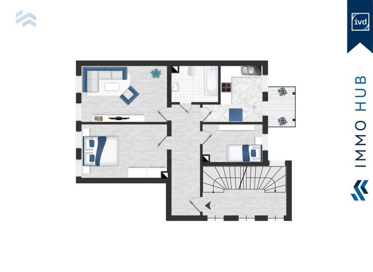 Wohnung zum Kauf 165.000 € 3 Zimmer 70,1 m² 1. Geschoss Möckern Leipzig 04159