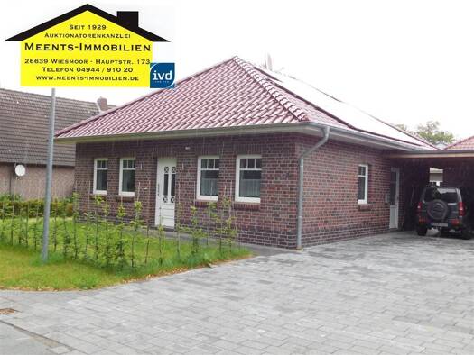 Haus zur Miete 850 € 3 Zimmer 76 m² 350 m² Grundstück frei ab 01.09.2025 Marx Friedeburg , Ostfriesl 26446