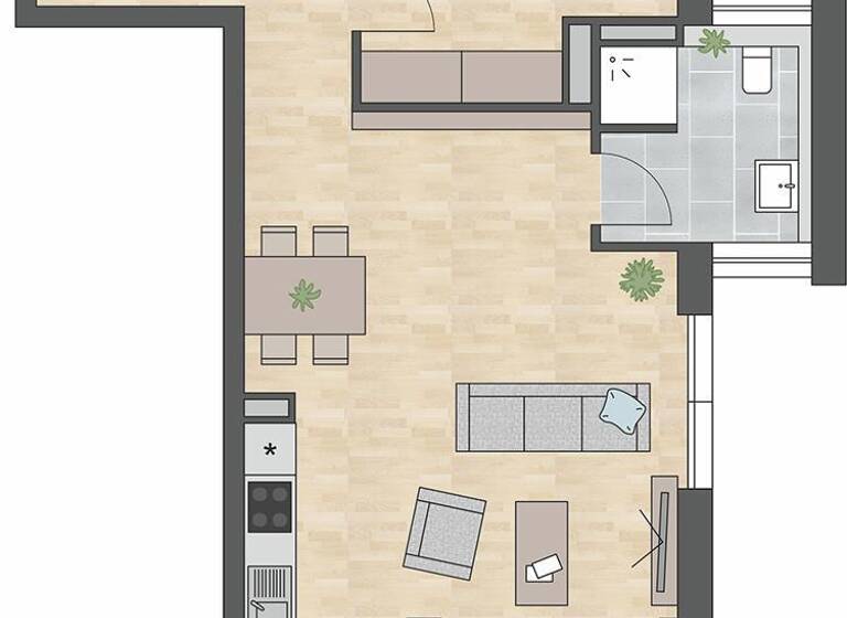 Wohnung zur Miete 770 € 2 Zimmer 62,6 m² 5. Geschoss Tuttlingen 78532