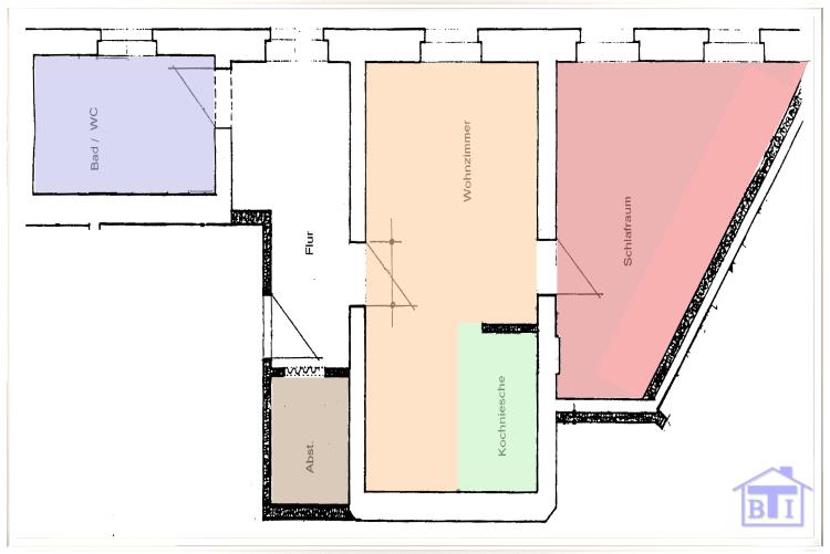 Wohnung zur Miete 250 € 2 Zimmer 50 m²<br/>Wohnfläche 1.<br/>Geschoss ab sofort<br/>Verfügbarkeit Zittau Zittau 02763