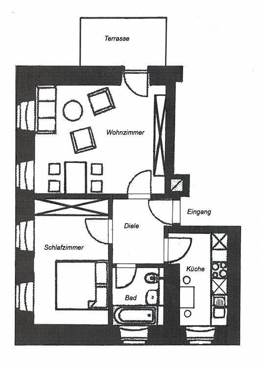 Wohnung zum Kauf 106.601 € 2 Zimmer 48,5 m²<br/>Wohnfläche Kirchstraße 4c Bannewitz Bannewitz 01728