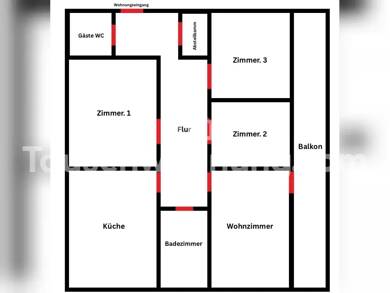 Wohnung zur Miete nur mit Wohnberechtigungsschein Tauschwohnung 609 € 4 Zimmer 96 m² 3. Geschoss Berg Fidel Münster 48153