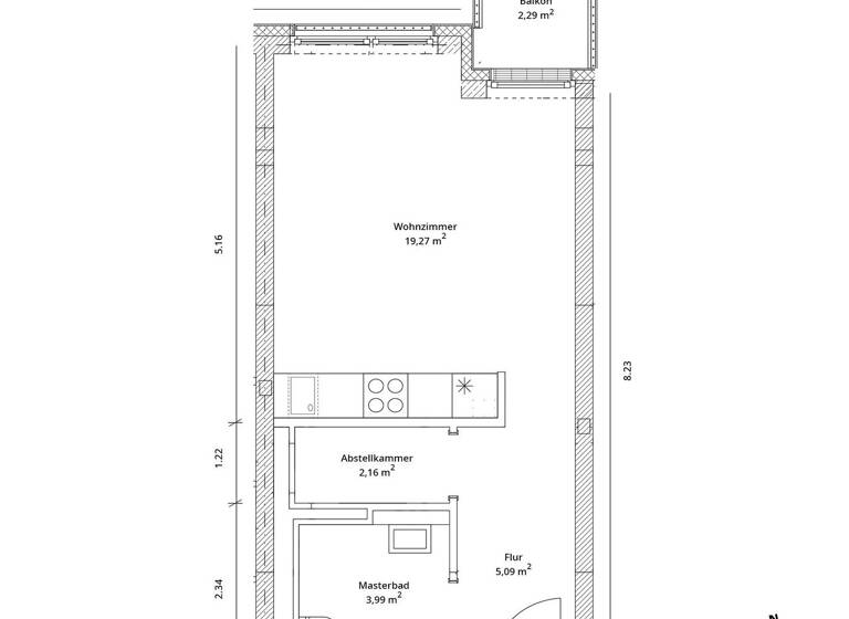 Wohnung zur Miete - Erstbezug 1.124 € 2 Zimmer 47,9 m² 2. Geschoss Am Maselakepark 29 Spandau Berlin 13587