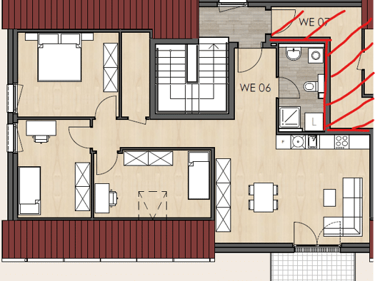 Wohnung zur Miete - Erstbezug 593 € 4 Zimmer 84,8 m² Geschoss 3/3 frei ab 01.08.2027 Hochborn 55234