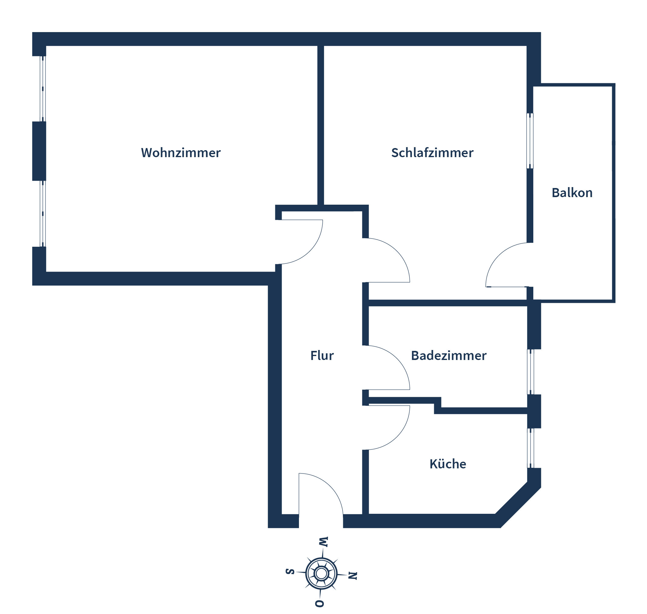 Wohnung zum Kauf 137.500 € 2 Zimmer 56 m²<br/>Wohnfläche 3.<br/>Geschoss Kleinzschocher Leipzig 04229