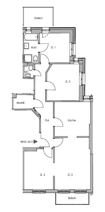 Wohnung zum Kauf provisionsfrei 992.000 € 4 Zimmer 90,1 m²<br/>Wohnfläche 3.<br/>Geschoss Hoheluft - Ost Hamburg 20251